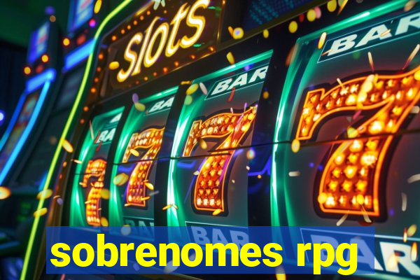 sobrenomes rpg